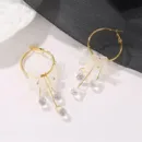 Floral Crystal Drop Earrings