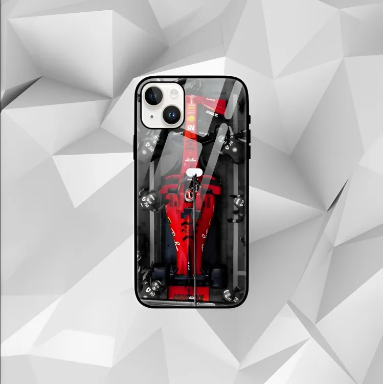 Unisex Glass Case for iPhone 15 - F1 Edition