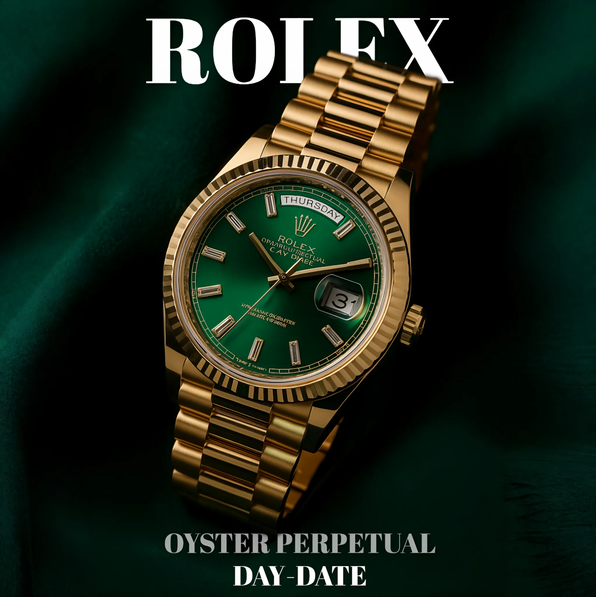 Emerald Majesty – Inspired by Rolex Oyster Perpetual Day-Date